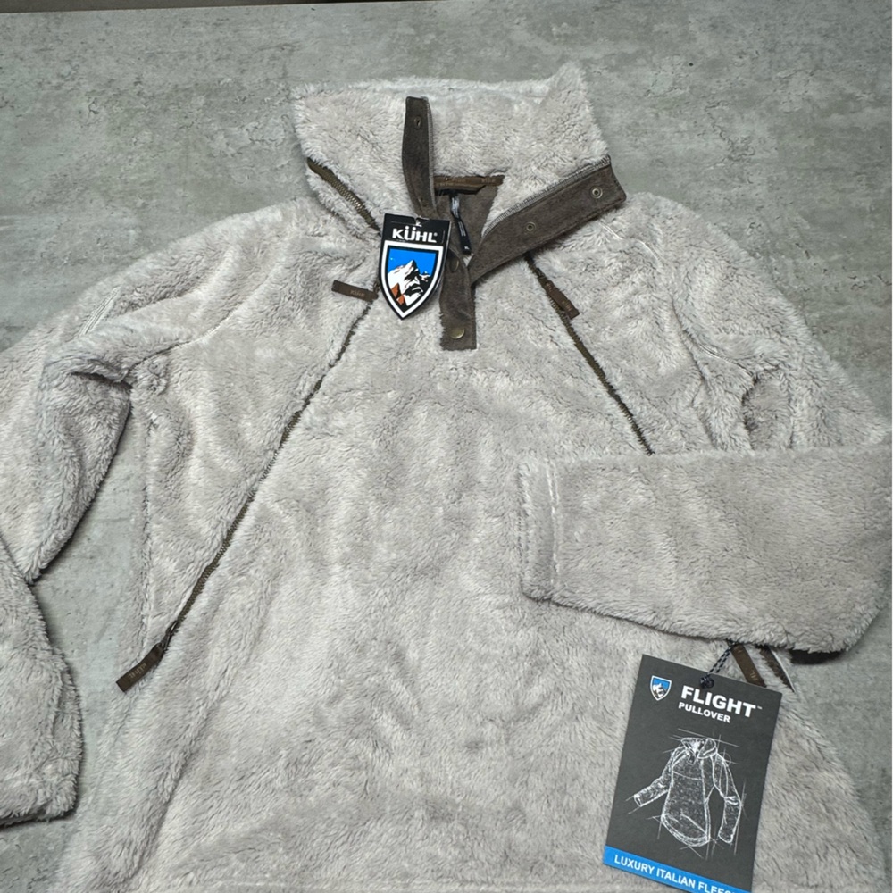 Kuhl Brown and Cream Fleece Jacket